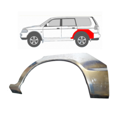 Арка задня ліва Mitsubishi Pajero Sport 1996-2008 (Polcar) 52858351