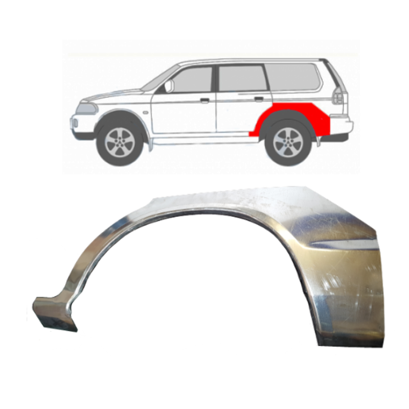 Арка задня ліва для Mitsubishi Pajero Sport 1996-2008 Polcar 52858351