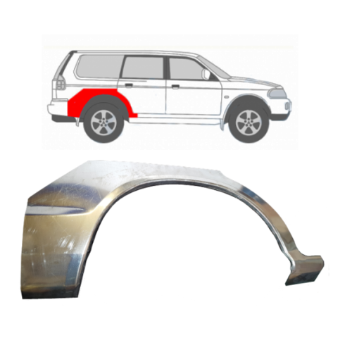 Арка крила задня права Mitsubishi Pajero Sport I 1996-2008 (Polcar) 52858451