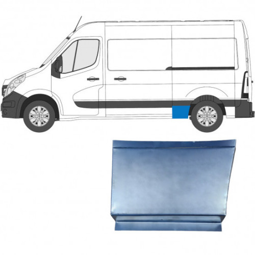 Арка задня ліва перед колесом Renault Master III, Opel Movano B 2010- 4cars