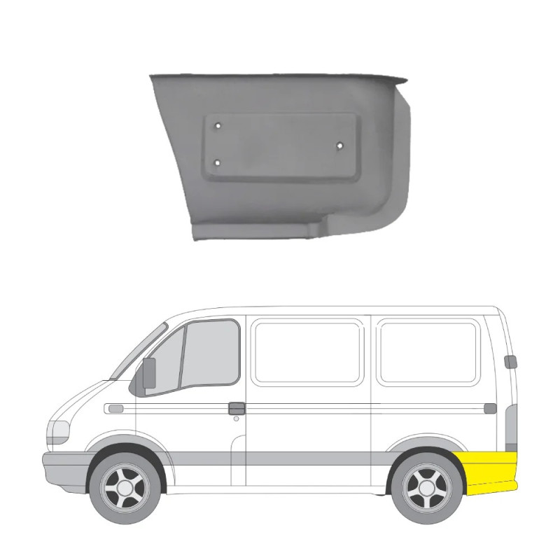 Задня ліва арка для колеса Renault Master II, Opel Movano A (1998-2010) від 4cars
