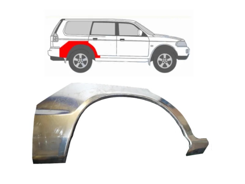 Арка задня права Mitsubishi Pajero Sport 1996-2008 (PL)