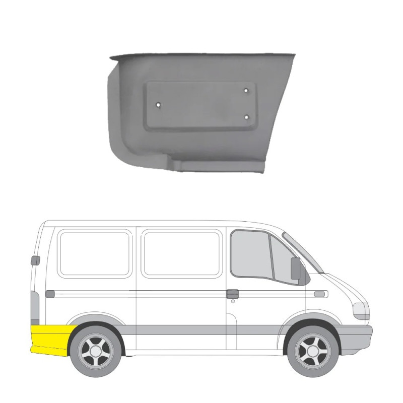 Заміна задньої правої арки за колесом для Renault Master II, Opel Movano A 98-10 від 4cars