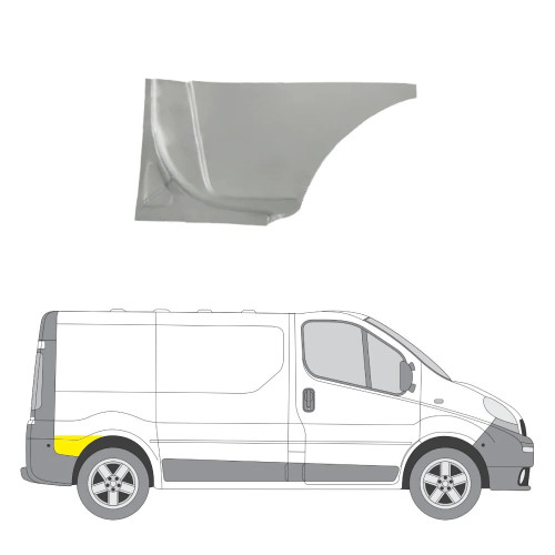 Арка задня права за колесом Renault Trafic, Opel Vіvaro 2001-2014 4cars всі бази