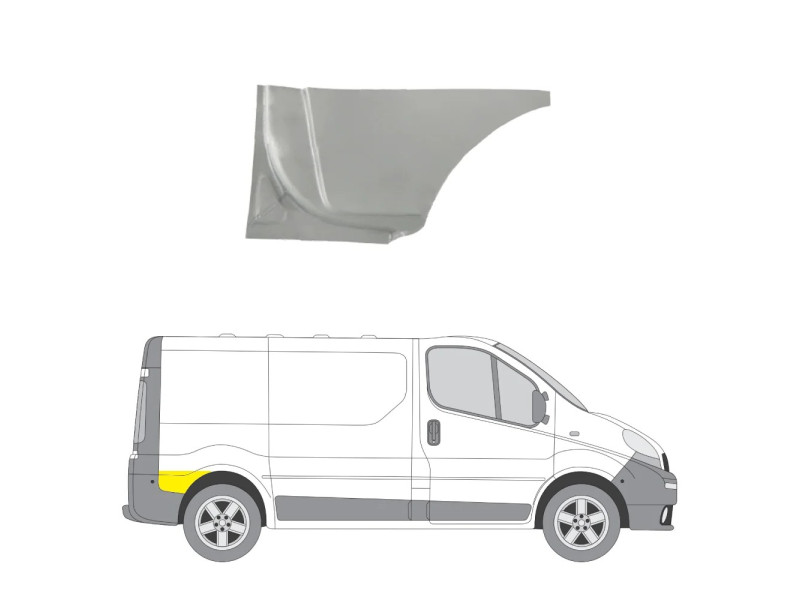 Арка задня права за колесом Renault Trafic, Opel Vіvaro 2001-2014 4cars всі бази