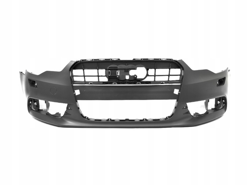 Бампер передній з отвором під омивач без отвору під парктронік Audi A6 C7 2011-2014 Tempest 4G0 807 065 GRU