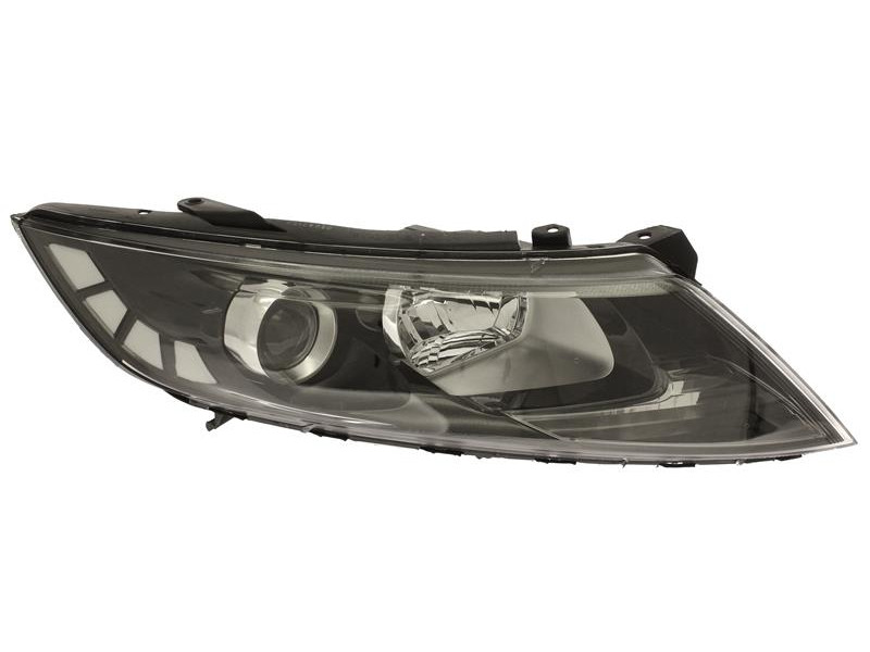 Фара права Kia Optima 2011-2016 (TEMPEST) Електрична H1 H7 без LED DRL біла вставка мотор
