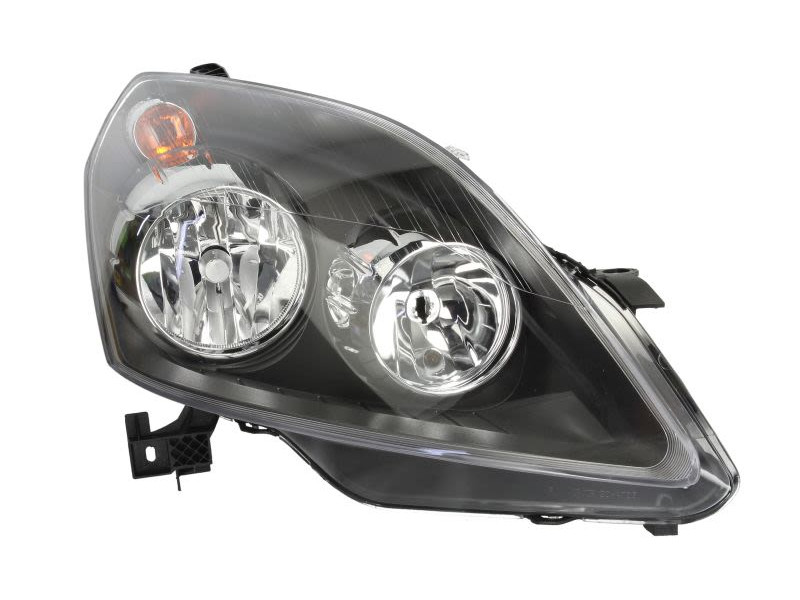 Фара передня права Opel Zafira B 2005-2012 TYC H7 H1 з електрокоректором, чорна 12 16 572