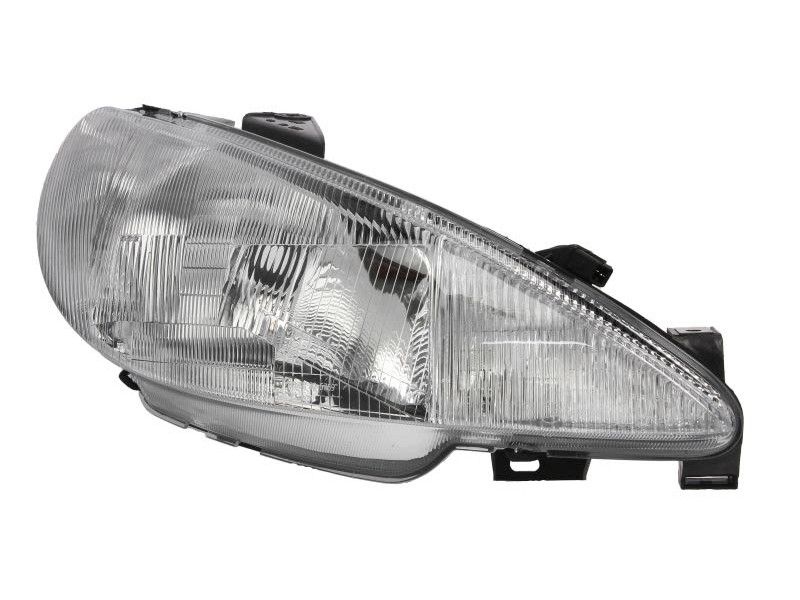 Фара передня права Peugeot 206 рифлене скло, H4, TYC 6205 S7