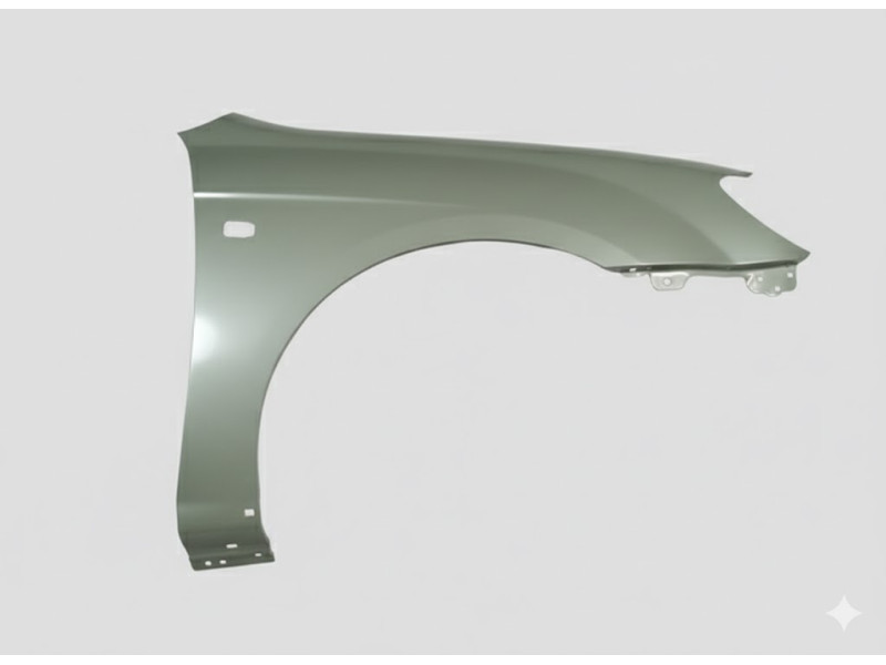 Крило переднє праве з отворами під повторювач та молдинг Kia Cerato 2004-2009 TEMPEST