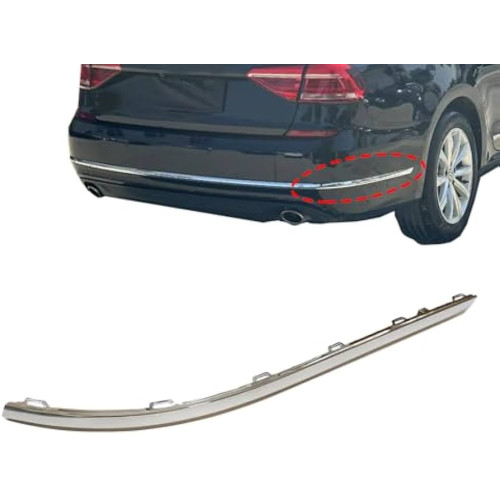 Молдинг бампера задній правий Volkswagen Passat B8 USA 2015-2019 NMS I рестайлінг Tempest 5618534602ZZ