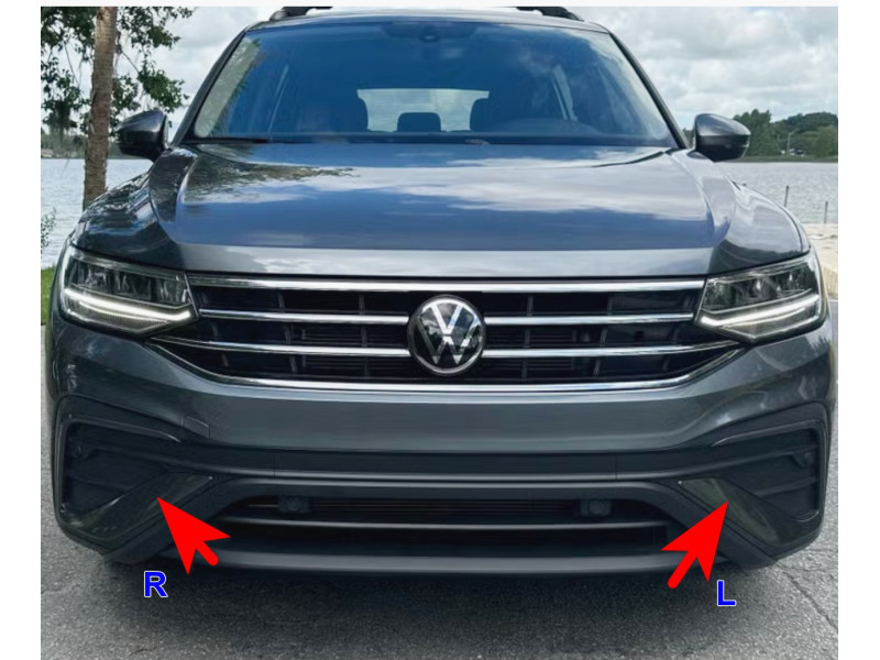 Накладка переднього бампера ліва VW Tiguan II 2021-2025 FPS 5NN853665FGRU