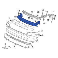 Підсилювач заднього бампера VW Passat B8 2019-2023 USA NMS II FPS 561807305A