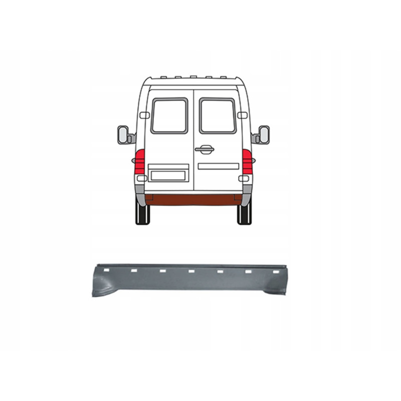 Панель задня для Mercedes Sprinter I/II Polcar 506290-1/9016120114