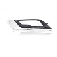 Решітка бампера передня ліва з хром молдингом Ford Fusion 2017-2019 Tempest HS7319953BA