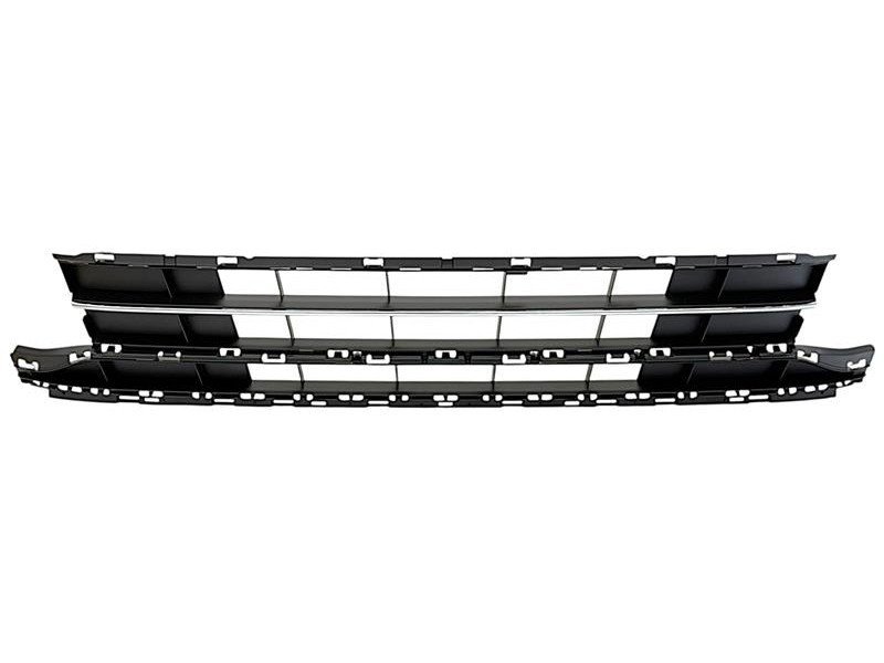 Решітка бампера передня з хромованим молдингом VW Passat B8 2015-2019 Tempest 3G0853671