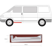 Поріг передній лівий VW Transporter T4 90-03 (PL)