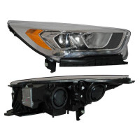 Передня фара права Ford Kuga / Escape 16- (TYC) мех. HB3 LED хром. лінза GJ5Z13008K