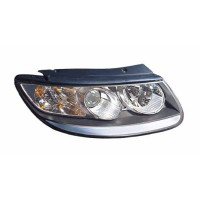 Фара Hyundai Santa Fe (06-12) права черн. рамка ел./мех.рег. Depo 92102-2B020