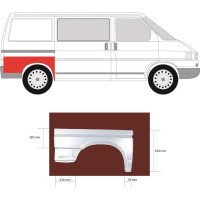 Арка задня права VW Transporter T4 коротка база (KH)