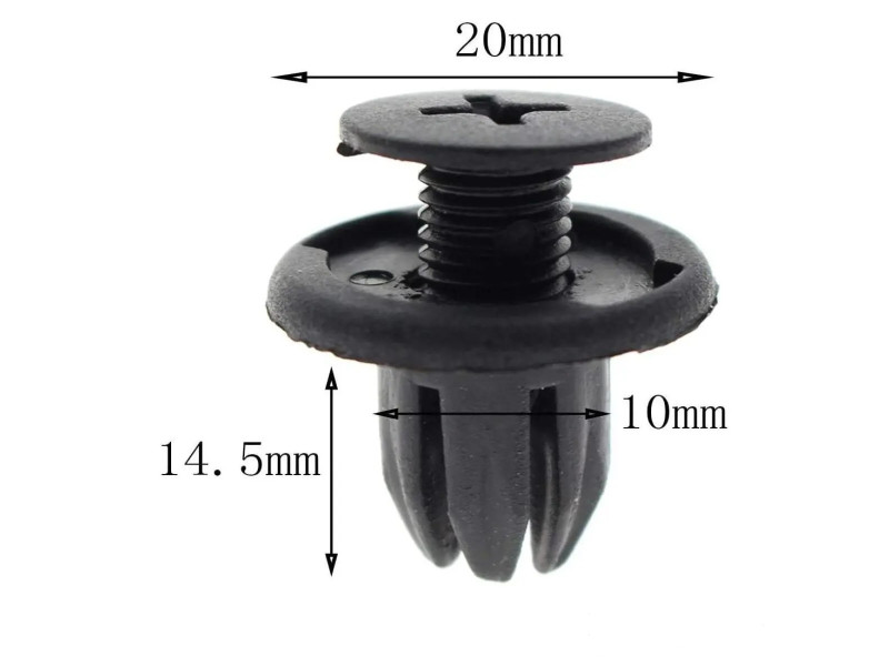 Кліпса розпірна BMW 07130702966, FIAT 94530623, GM 94530623, HONDA 91503SP0003, OPEL 4803742, 94530623 