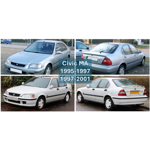 Радіатор кондиціонера Honda Civic MA (AVA) 80110S01A01, 80110S01A11