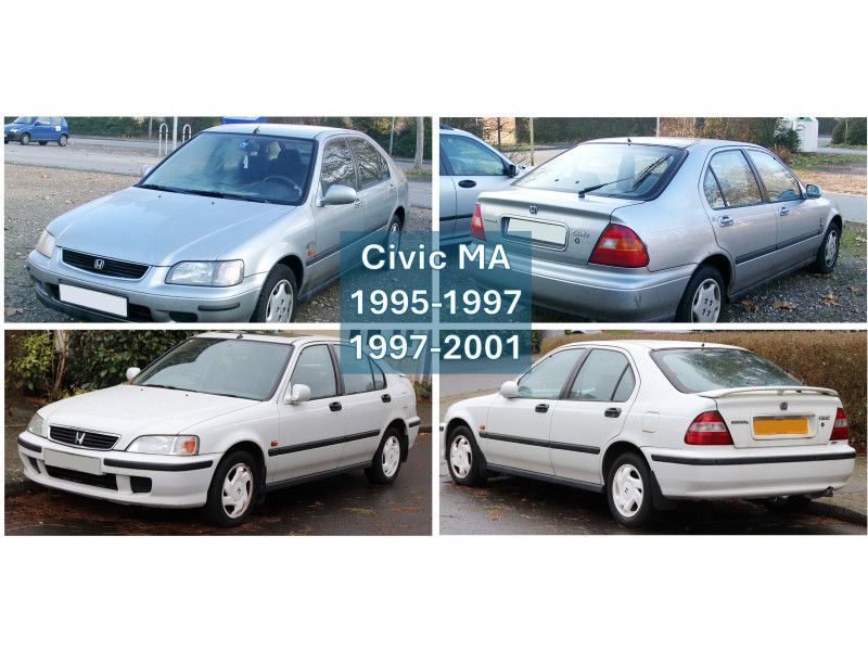 Радіатор кондиціонера Honda Civic MA (AVA) 80110S01A01, 80110S01A11