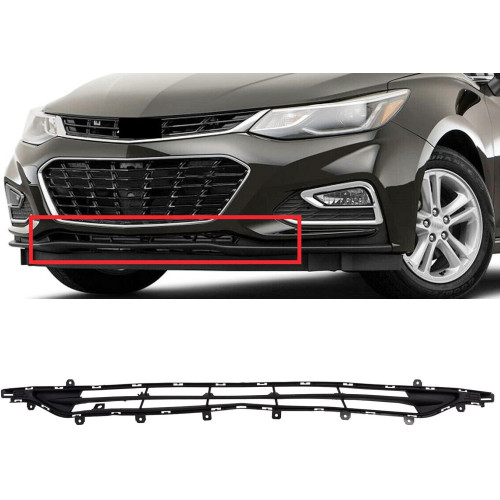 Решітка переднього бампера середня нижня Chevrolet Cruze 2016-2019 FPS 84212683