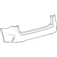 Бампер задній без отворів під парктронік Lexus RX F-Sport 2020- Тайвань