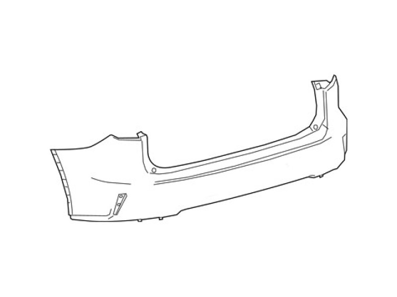 Бампер задній без отворів під парктронік Lexus RX F-Sport 2020- Тайвань