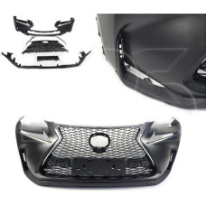 Бампер передній з спойлером чорним Lexus NX F-Sport 2014-2017 Тайвань
