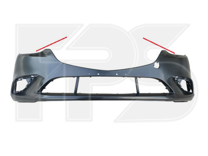 Бампер передній з отворами під омивач Mazda 6 GJ 2016-2018 Китай