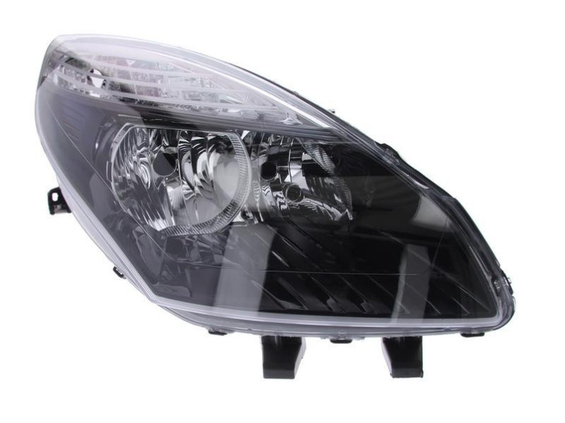 Фара передня права Renault Scenic / Grand Scenic 09-12 (Тайвань) галоген, чорна 260107192R