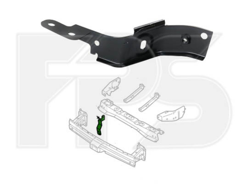 Кріплення бампера нижнє праве Mitsubishi Outlander 3 2012-2020 Tempest