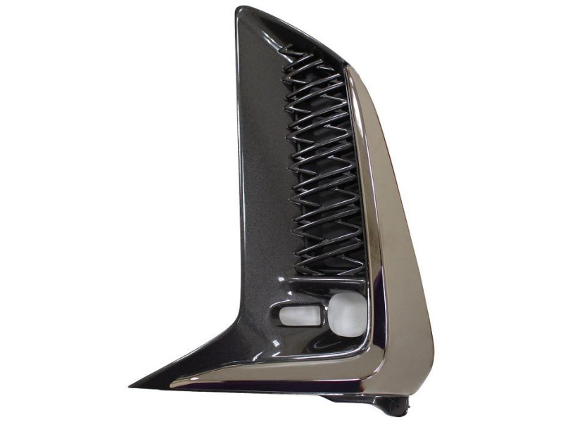 Решітка переднього бампера ліва Lexus UX F-Sport 18- (Тайвань) з отв., глянець, хром. молд. 5204076010