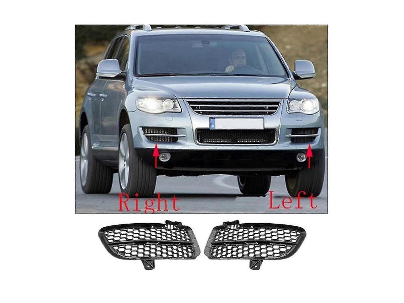 Решітка переднього бампера ліва VW Touareg 07-09 (Тайвань) 7L6853665B