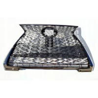 Решітка радіатора Lexus UX F-Sport 18- (Тайвань) з отв. під п/тронік, чорна, хром. молд. 5310176350