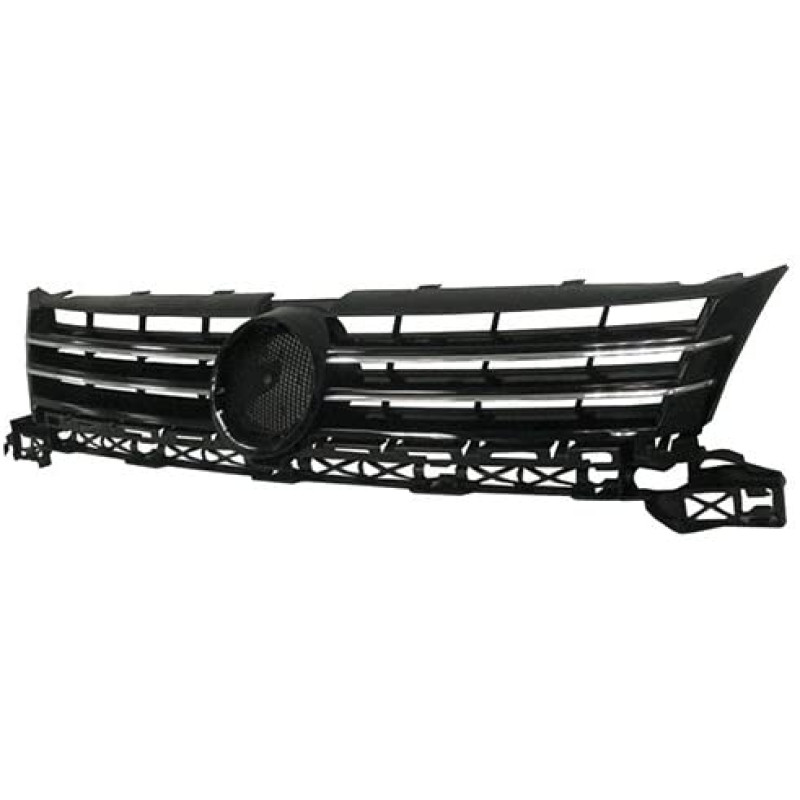 Решітка радіатора VW Caddy 11-15 (Тайвань) чорний глянець хром 1T0853651ASPWF
