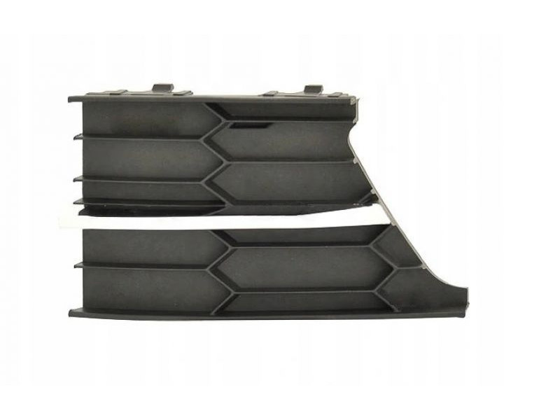 Решітка переднього бампера ліва Skoda Superb 13-15 (Тайвань) заглушка хром молдинг