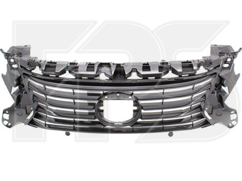 Решітка радіатора Lexus ES 15-18 (Тайвань) сірий металік