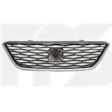 Решітка радіатора Seat Ibiza 13-17 (Тайвань) чорна   хром