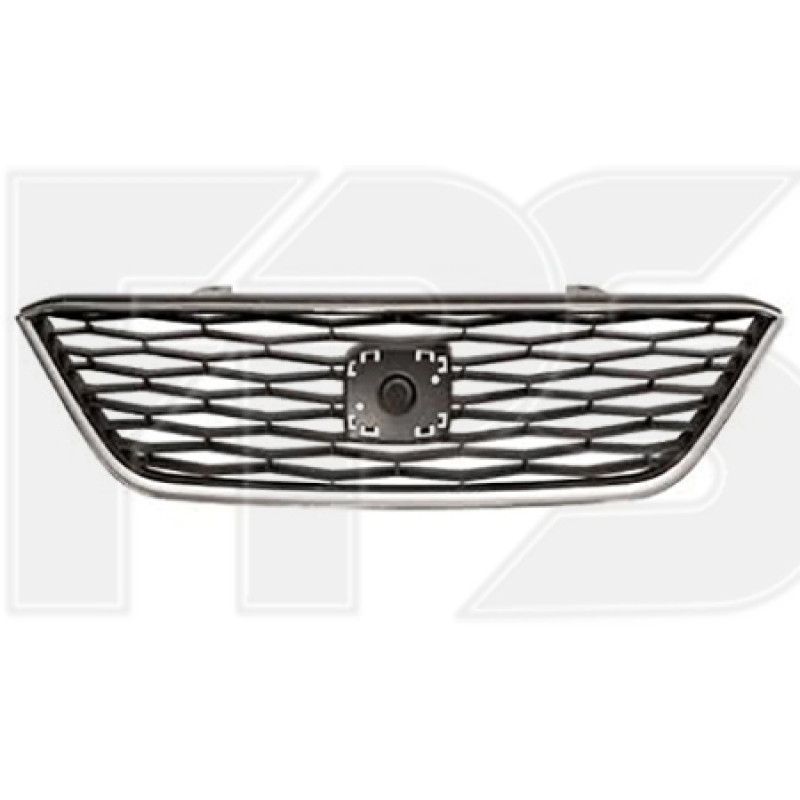 Решітка радіатора Seat Ibiza 13-17 (Тайвань) чорна   хром