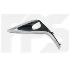 Решітка переднього бампера ліва Lexus ES 15-18 (Тайвань) чорна / хром