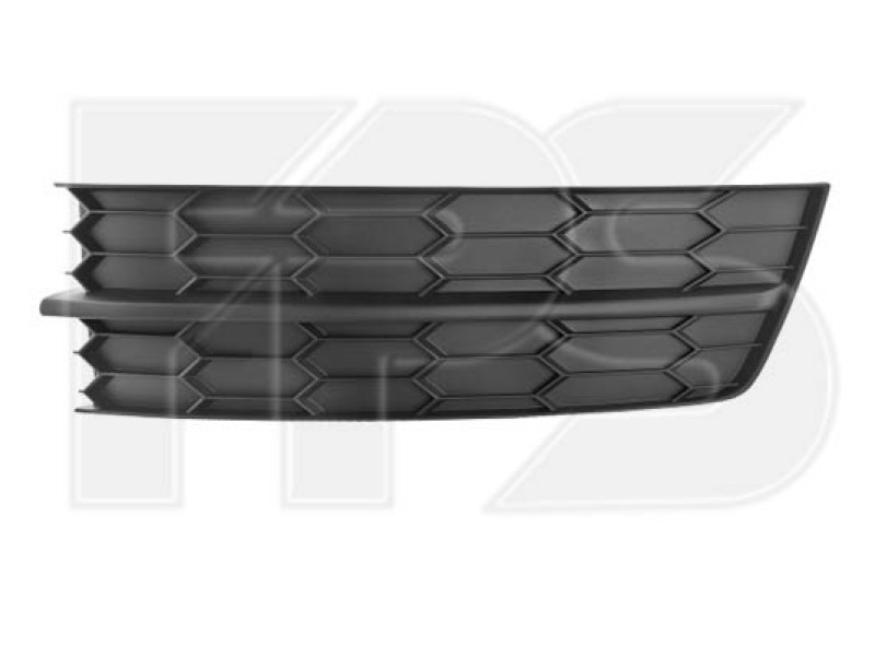 Решітка переднього бампера ліва Skoda Rapid 12-19 (Тайвань) без отвора