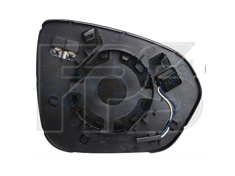 Вкладиш дзеркала лівий з обігрівом, під датчик сліпої зони Renault Duster 2018- (Китай)