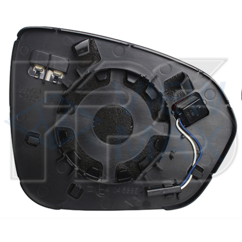 Вкладиш дзеркала лівий з обігрівом, під датчик сліпої зони Renault Duster 2018- (Китай)