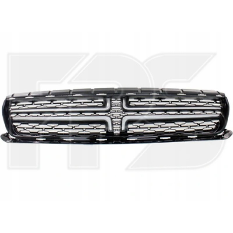 Решітка радіатора Dodge Charger 15- STD Type (Тайвань) чорний глянець / сірий