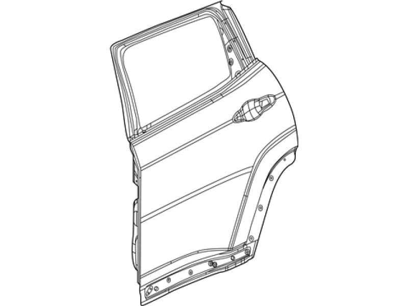 Задні двері ліві Jeep Compass 2017-2021 (Китай) 68246269AA