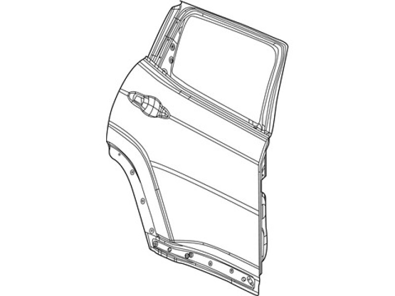 Задні двері праві Jeep Compass 2017-2021 Китай 68246268AA