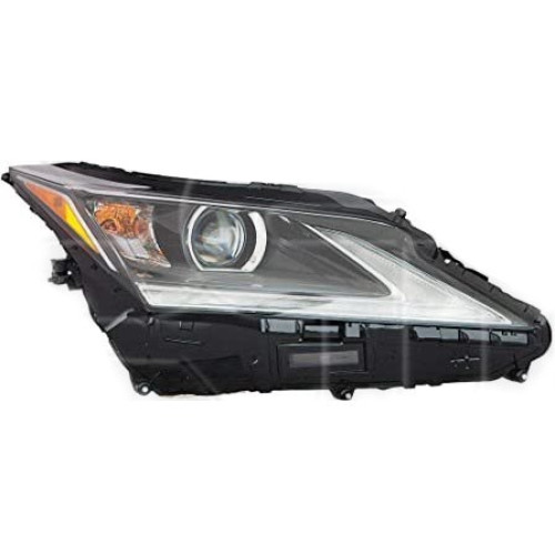 Фара передня права Lexus RX 2015-2020 DEPO жовта вставка, галоген 8114548C50